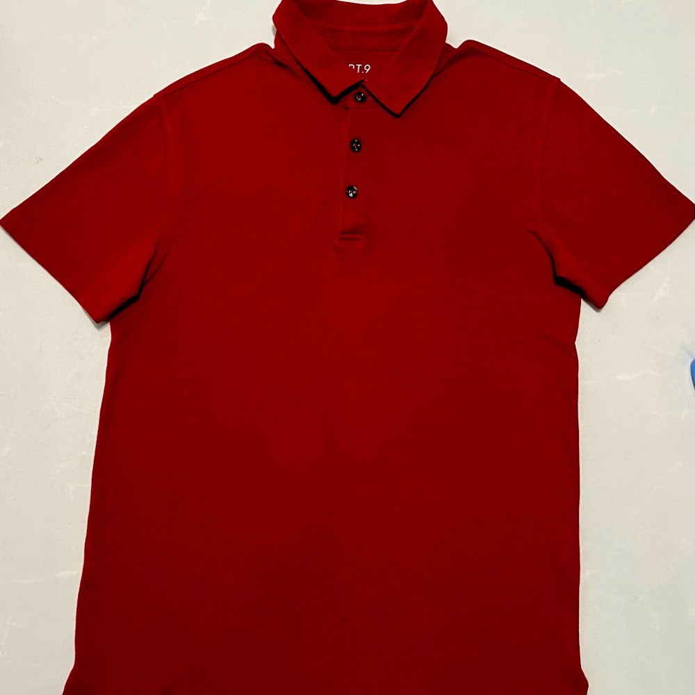 Red Collared Small short sleeve shirt